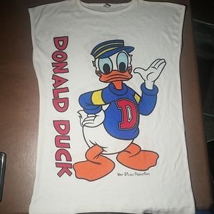 Vintage Made in Korea Donald Duck Tank Size M